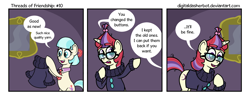 Size: 1200x474 | Tagged: safe, artist:digitaldasherbot, imported from derpibooru, coco pommel, moondancer, comic:threads of friendship, comic