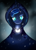 Size: 740x1026 | Tagged: safe, artist:not-ordinary-pony, imported from derpibooru, princess luna, spirit of hearth's warming yet to come, a hearth's warming tail, cloak, clothes, female, frown, looking at you, snow, snowfall, solo