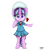 Size: 1500x1650 | Tagged: safe, artist:leslers, imported from derpibooru, snowfall frost, starlight glimmer, pony, a hearth's warming tail, bipedal, clothes, female, filly, filly starlight glimmer, school uniform, simple background, transparent background, younger