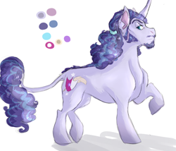 Size: 1024x878 | Tagged: safe, artist:dingobreath, deleted from derpibooru, imported from derpibooru, oc, oc only, oc:poetic justice, pony, unicorn, adult, facial hair, male, offspring, parent:fancypants, parent:twilight sparkle, parents:twipants, ponytail, reference sheet, solo