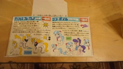 Size: 4912x2760 | Tagged: artist needed, source needed, safe, imported from derpibooru, coco pommel, prince blueblood, suri polomare, 2016, absurd resolution, doujin, fanart, female, floppy ears, flower, japan ponycon, japanese, rose, translation request