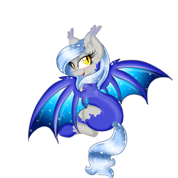 Size: 1600x1600 | Tagged: safe, artist:pvrii, artist:silent-shadow-wolf, imported from derpibooru, oc, oc only, oc:midnight radiance, bat pony, pony, simple background, solo, transparent background