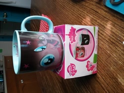 Size: 2592x1944 | Tagged: safe, imported from derpibooru, pinkie pie, box, coffee mug, heat reactive