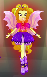 Size: 372x606 | Tagged: safe, imported from derpibooru, adagio dazzle, equestria girls, rainbow rocks, female, ponied up, solo