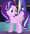 Size: 366x411 | Tagged: safe, imported from derpibooru, screencap, starlight glimmer, earth pony, unicorn, no second prances, animation error, female, hornless unicorn, missing horn, race swap, solo