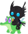 Size: 836x1017 | Tagged: safe, artist:red4567, imported from derpibooru, gummy, kevin (changeling), changeling, nymph, pony, baby, baby pony, cute, kevin, kevin riding gummy, pacifier, ponies riding gators, riding, weapons-grade cute