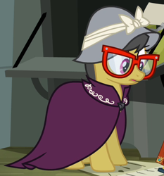 Size: 450x482 | Tagged: safe, imported from derpibooru, screencap, a.k. yearling, daring do, daring don't, disguise, female, solo