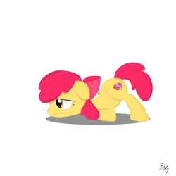 Size: 1000x1000 | Tagged: safe, artist:bighm, imported from derpibooru, apple bloom, cutie mark, female, simple background, solo, the cmc's cutie marks, white background