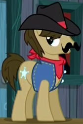 Size: 285x423 | Tagged: safe, imported from derpibooru, screencap, sheriff silverstar, earth pony, pony, appleoosa's most wanted, male, solo, stallion