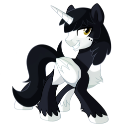 Size: 808x881 | Tagged: safe, artist:pepooni, imported from derpibooru, oc, oc only, alicorn, pony, solo