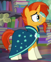 Size: 688x844 | Tagged: safe, imported from derpibooru, screencap, sunburst, pony, unicorn, the crystalling, glasses, male, solo, stallion