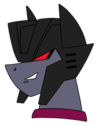 Size: 555x718 | Tagged: safe, artist:combatkaiser, imported from derpibooru, crossover, ponified, simple background, starscream, transformers, transformers animated, transparent background