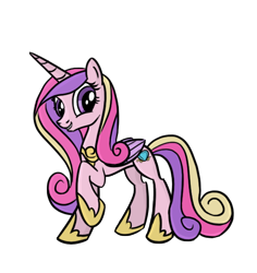 Size: 572x605 | Tagged: safe, artist:sirvalter, imported from derpibooru, princess cadance, cute, cutedance, female, smiling, solo