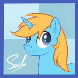 Size: 500x500 | Tagged: safe, artist:soulfulmirror, imported from derpibooru, oc, oc only, oc:paladin, bust, portrait, solo