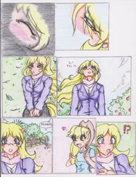 Size: 1275x1659 | Tagged: safe, artist:zoarenso, imported from derpibooru, applejack, ms. harshwhinny, anthro, comic:harsh apples, comic, dream, harsh apples, mother and daughter, younger