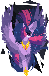 Size: 637x987 | Tagged: safe, artist:tay-niko-yanuciq, artist:tenebristayga, imported from derpibooru, twilight sparkle, alicorn, pony, chest fluff, female, flat colors, fluffy, hair over one eye, mare, simple background, solo, spread wings, transparent background, twilight sparkle (alicorn)