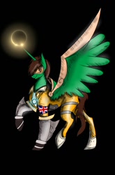Size: 800x1212 | Tagged: safe, artist:mayamermaid, imported from derpibooru, oc, oc:frost d. tart, alicorn, pony, alicorn oc, clothes, cosplay, costume, crossover, overwatch, tracer, video game