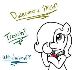 Size: 640x600 | Tagged: safe, artist:ficficponyfic, imported from derpibooru, oc, oc only, oc:emerald jewel, earth pony, pony, colt quest, amulet, child, colt, femboy, foal, hair over one eye, male, solo, story included, thinking