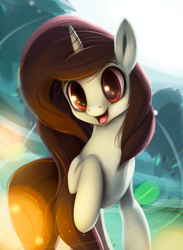 Size: 650x887 | Tagged: safe, artist:rodrigues404, imported from derpibooru, oc, oc only, pony, unicorn, raised hoof, solo