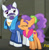 Size: 310x317 | Tagged: safe, imported from derpibooru, screencap, mr. stripes, plaid stripes, pony, the saddle row review