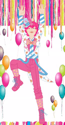 Size: 1600x3085 | Tagged: safe, artist:alexkingofthedamned, imported from derpibooru, pinkie pie, human, bubble berry, clothes, dress, gala dress, humanized, rule 63, solo