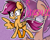 Size: 2000x1600 | Tagged: dead source, safe, artist:artypaints, imported from derpibooru, scootaloo, pegasus, pony, eye clipping through hair, female, folded wings, grin, smiling, solo, spread wings, wings, zoom layer