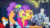 Size: 480x272 | Tagged: safe, imported from derpibooru, screencap, joan pommelway, plaid stripes, roger silvermane, sterling silver, strawberry ice, earth pony, pony, season 6, the saddle row review, animated, background pony, dancing, discovery family logo, fabulous, female, filly, joan holloway, loop, male, mare, plaidabetes, roger sterling, spoon, stallion