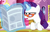 Size: 900x572 | Tagged: safe, imported from derpibooru, screencap, rarity, the saddle row review, female, glasses, solo