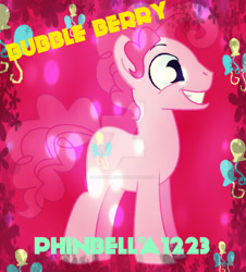 Size: 900x994 | Tagged: safe, artist:phinbella1223, artist:trotsworth, imported from derpibooru, pinkie pie, bubble berry, rule 63, solo, watermark