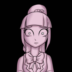 Size: 900x900 | Tagged: safe, artist:kul, imported from derpibooru, sour sweet, equestria girls, bowtie, clothes, crying, crystal prep academy, crystal prep academy uniform, female, sad, school uniform, shocked, solo, vest