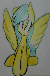 Size: 412x629 | Tagged: safe, artist:captainbloodfall, imported from derpibooru, sunshower raindrops, female, solo, traditional art