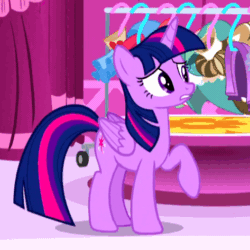 Size: 473x473 | Tagged: safe, imported from derpibooru, screencap, twilight sparkle, alicorn, pony, the saddle row review, animated, cringing, cute, do not want, female, floppy ears, frown, gritted teeth, mare, raised hoof, solo, twiabetes, twilight sparkle (alicorn), wide eyes, worried