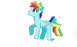 Size: 1378x834 | Tagged: safe, artist:otakunekogirlz, imported from derpibooru, rainbow dash, rainbow blitz, rule 63, solo