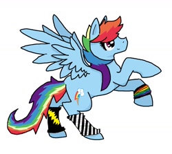 Size: 1540x1376 | Tagged: safe, artist:bluepawart, imported from derpibooru, rainbow dash, leg warmers, rainbow blitz, rule 63, rule 63'd rule 63, solo