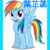 Size: 1024x1024 | Tagged: safe, imported from derpibooru, rainbow dash, chinese, female, low res image, solo