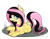 Size: 1840x1440 | Tagged: safe, artist:greenlinzerd, imported from derpibooru, fluttershy, black lipstick, ear fluff, emoshy, eyeshadow, female, fluffy, goth, grass, hair dye, lipstick, looking at you, makeup, prone, solo