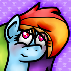 Size: 500x500 | Tagged: safe, artist:hurricanestarpegasus, imported from derpibooru, rainbow dash, :s, female, solo, wavy mouth
