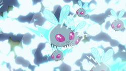 Size: 1280x720 | Tagged: safe, imported from derpibooru, screencap, insect, twittermite, bloom and gloom, ambiguous gender, flying, solo, swarm