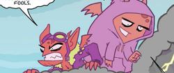 Size: 575x243 | Tagged: safe, idw, imported from derpibooru, big boy the cloud gremlin, runt the cloud gremlin, cloud gremlins, spoiler:comic, cloud, comic, gremlins, lightning
