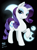 Size: 2480x3389 | Tagged: safe, artist:ogre, imported from derpibooru, rarity, black background, female, moon, pixiv, raised hoof, simple background, solo, wingding eyes