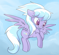 Size: 1500x1400 | Tagged: safe, artist:lustrous-dreams, imported from derpibooru, cloudchaser, pegasus, pony, cloud, female, flying, mare, solo