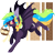 Size: 1367x1301 | Tagged: safe, artist:tay-niko-yanuciq, artist:tenebristayga, imported from derpibooru, oc, oc only, bat pony, pony, basket, cupcake, food, mouth hold, simple background, solo, transparent background