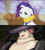Size: 498x558 | Tagged: safe, imported from derpibooru, screencap, rarity, applejack's "day" off, double chin, howl's moving castle, prunity, studio ghibli, vein, witch