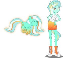 Size: 2988x2752 | Tagged: safe, artist:xebck, imported from derpibooru, lyra heartstrings, equestria girls, rainbow rocks, converse, gradient clothes, gradient hooves, human ponidox, multicolored hair, ponied up, rainbow hair, rainbow power, rainbow power-ified, rainbow tail, self ponidox, simple background, transparent background, vector