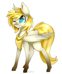 Size: 1952x2336 | Tagged: safe, artist:ohhoneybee, imported from derpibooru, oc, oc only, alicorn, pony, alicorn oc, solo