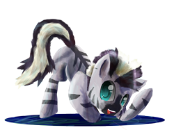 Size: 4842x3628 | Tagged: safe, artist:owlvortex, imported from derpibooru, zecora, zebra, absurd resolution, cute, female, foal, lineless, simple background, solo, transparent background, younger, zecorable