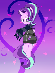 Size: 1800x2400 | Tagged: safe, artist:fullmetalpikmin, imported from derpibooru, starlight glimmer, blushing, clothes, female, hoodie, scarf, solo