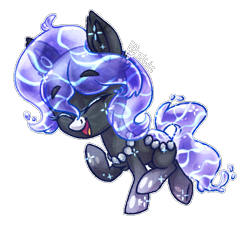 Size: 746x673 | Tagged: safe, artist:spacechickennerd, imported from derpibooru, oc, oc only, oc:midnight ripple, original species, pond pony, solo