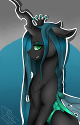 Size: 2555x4000 | Tagged: dead source, safe, artist:juliaponybakersso, imported from derpibooru, queen chrysalis, absurd resolution, female, solo