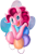 Size: 667x1000 | Tagged: safe, artist:sirens-voice, imported from derpibooru, pinkie pie, balloon, female, open mouth, simple background, solo, transparent background